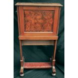 Antiques Edwardian Slim Ladies Upright Writing Desk