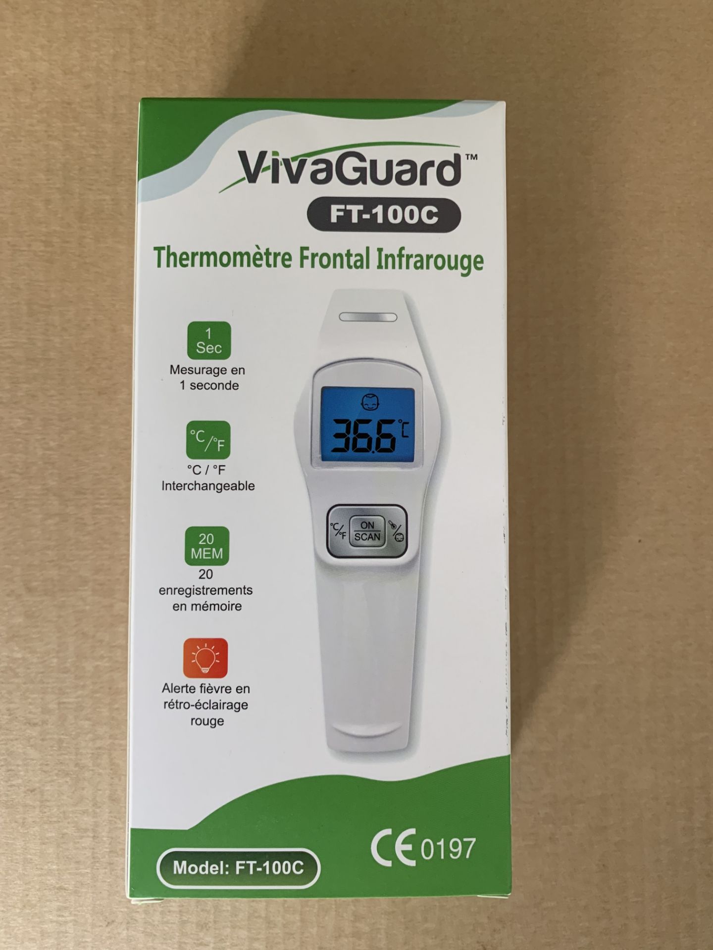 10 x VivaGuard FT-100C infared forehead thermometer (CFDA, FSC, CE Certificated)