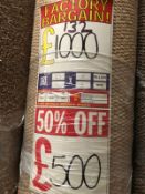 100% Wool Sahara Kos 5M X 4M (16Ft 3In X 13Ft ) Loopcontract Hessian Back