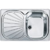 (A25) Brand New Boxed Franke Erica EUX 611-78 Stainless Steel. Cabinet Size 450.00 mm Length O...