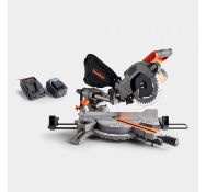 (VL28) 20V MAX Cordless 185mm Mitre Saw 20V Max 2Ah battery included is compatible with oth...
