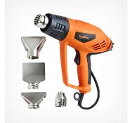 (GE91) 2000W Heat Gun Ideal for DIY projects, bending copper pipes, loosening rusted bolts, li...