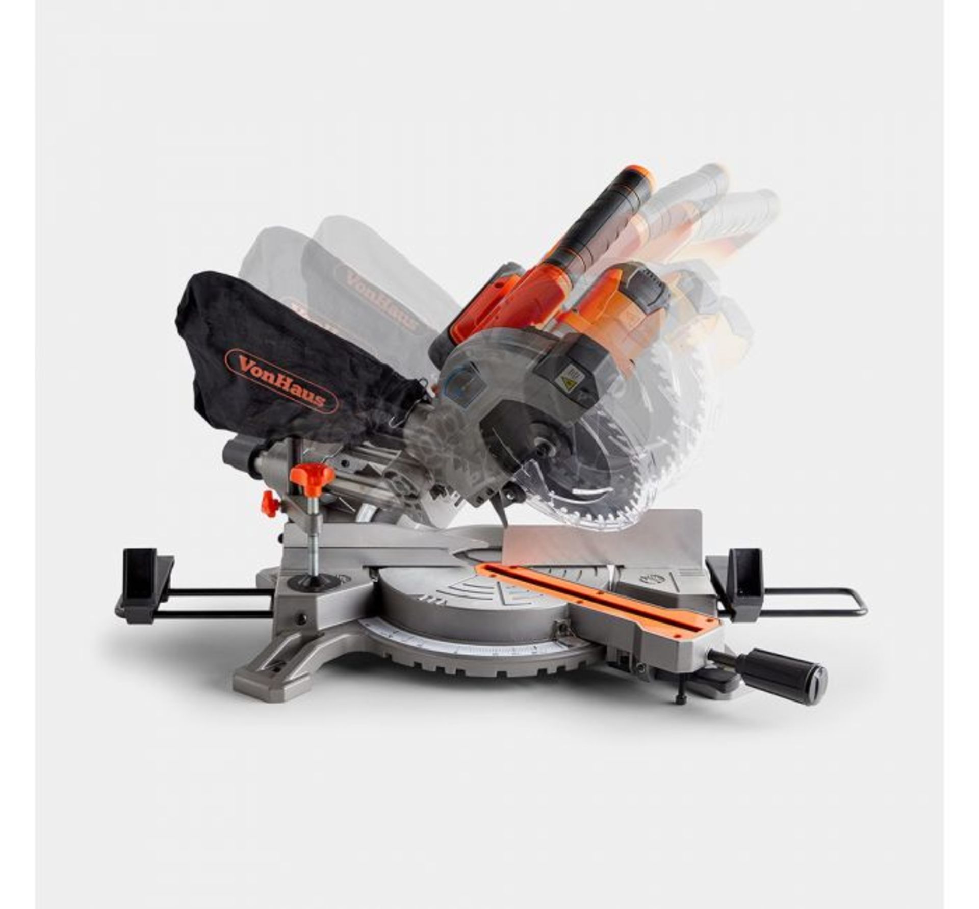 (VL28) 20V MAX Cordless 185mm Mitre Saw 20V Max 2Ah battery included is compatible with oth... - Image 2 of 2