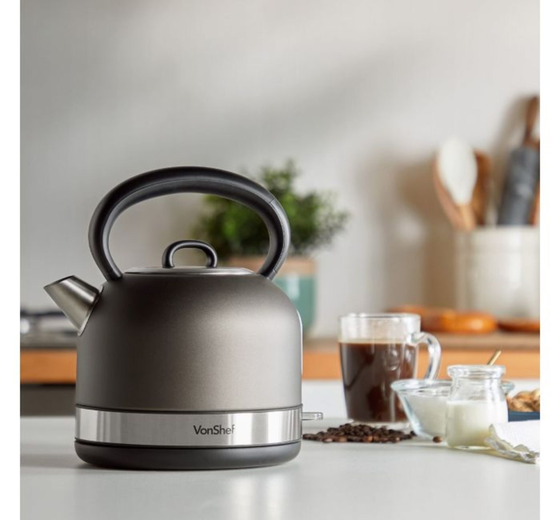 (JH50) 1.5L Dome Kettle Quick boil time can brew a full 1.5L in under 5 minutes Easily remove... - Image 3 of 3