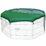 (LF251) 8 Panel Outdoor Rabbit Play Pen Run with Shade Safety Net The outdoor pen is perfe...
