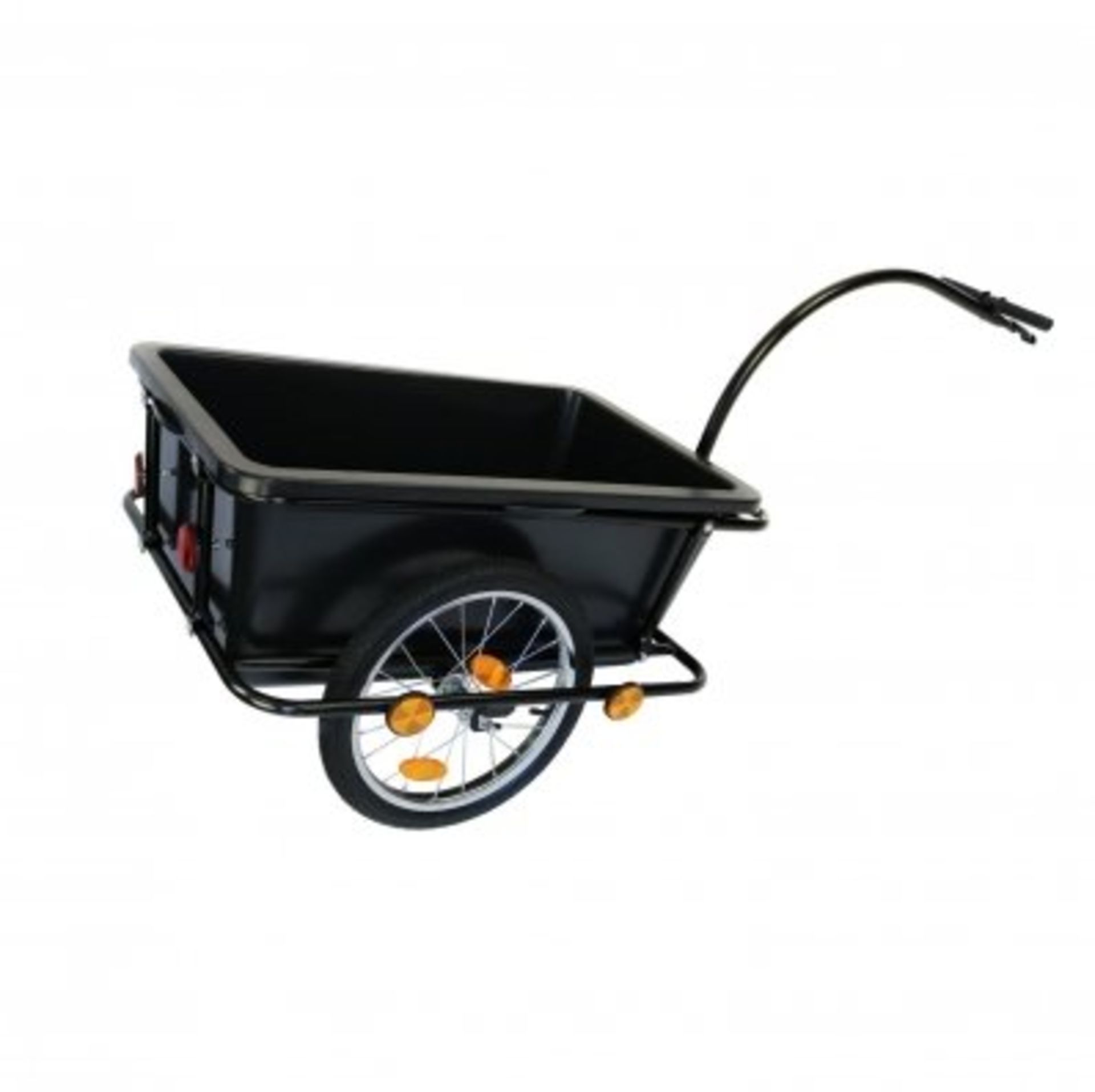 (LF183) Bike Trailer Trolley with Coupling & Pneumatic Tyre 90L Cargo The bike trailer is ...