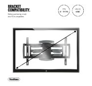 (AP222) 37-70 inch Cantilever TV bracket Please confirm your TV’s VESA Mounting Dimensions a...