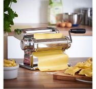 (OM6) Manual Pasta Machine Fully and easily adjustable for different thickness of pasta as wel...