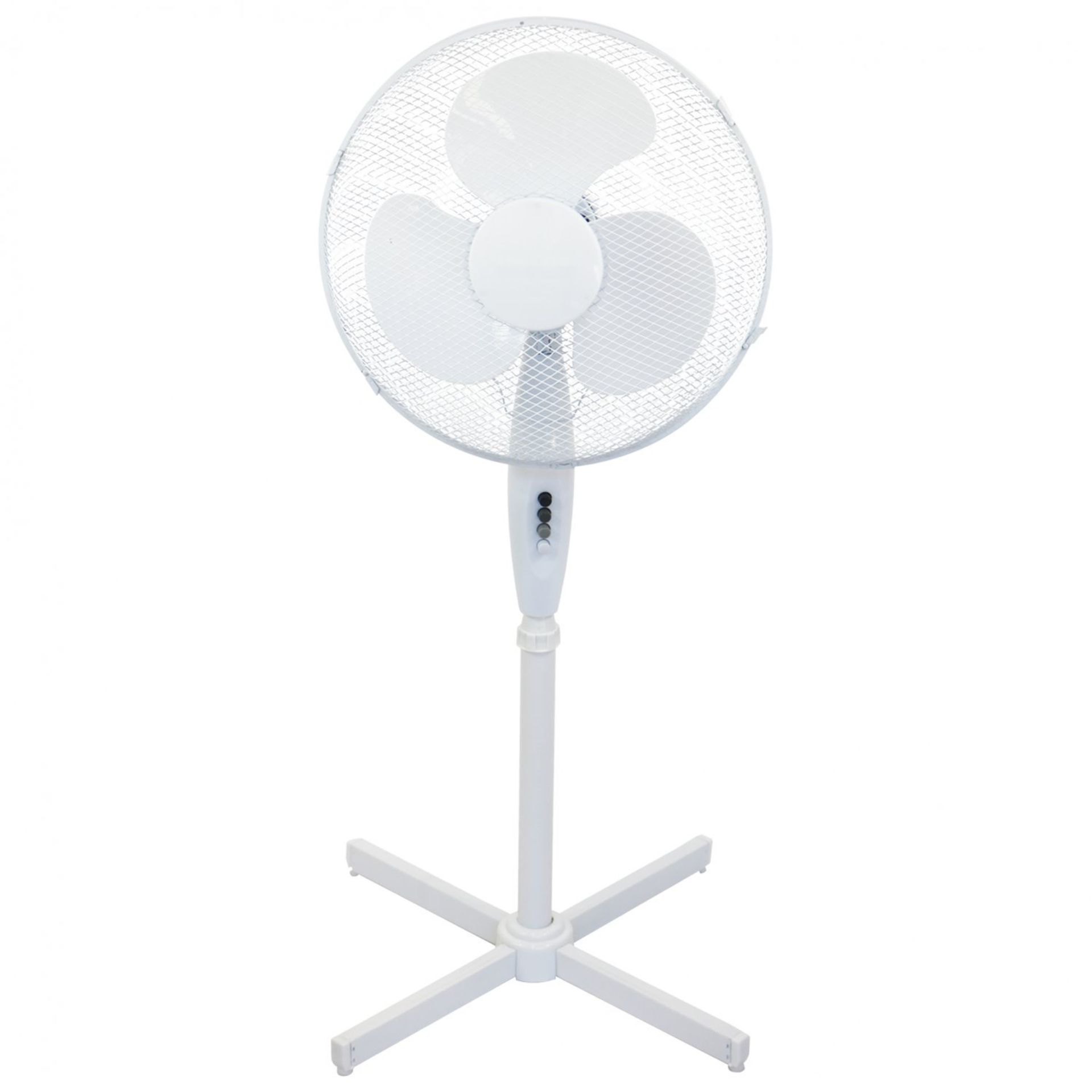 (D35) 16" Oscillating Pedestal Electric Fan 3 Speed Push Button Speed Control Cable Length Ap... - Image 2 of 2