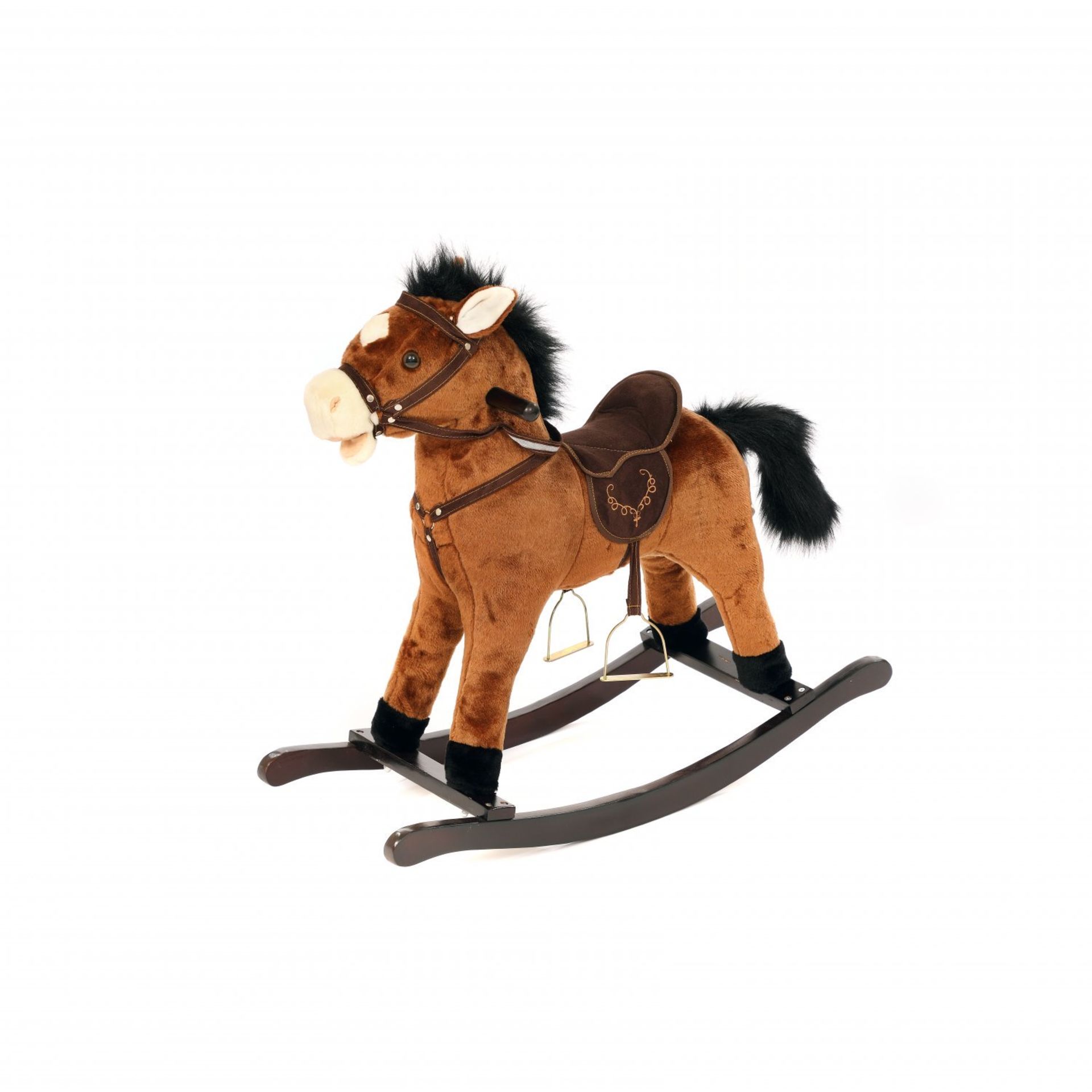 (D19) Childrens Kids Toy Rocking Horse with Neighing Sound Dimensions: 74 x 21 x 53cm High Qu...