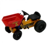 (D20) Childrens Pedal Ride on Yellow Super Bucket Dumper Truck TractorChildrens Pedal Ride on...