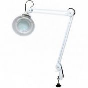 (LF240) Desk Clamp Magnifier Magnifying Lamp with 5x Magnification The use of a magnifying l...