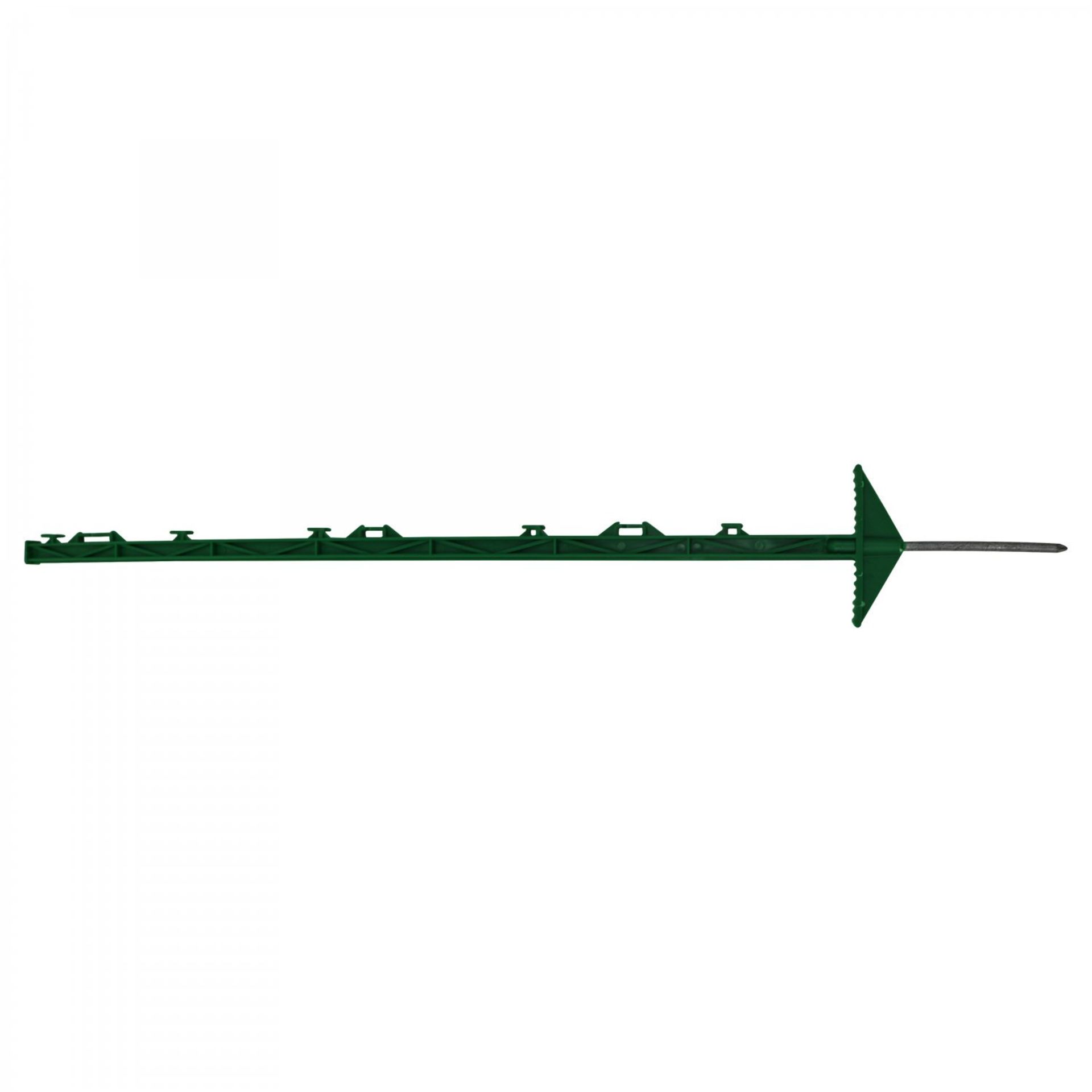 (D22) 1m Green Plastic Electric Fencing Pins Posts Stakes Pack of 10 Length: 1m Heavy Duty St... - Image 2 of 2