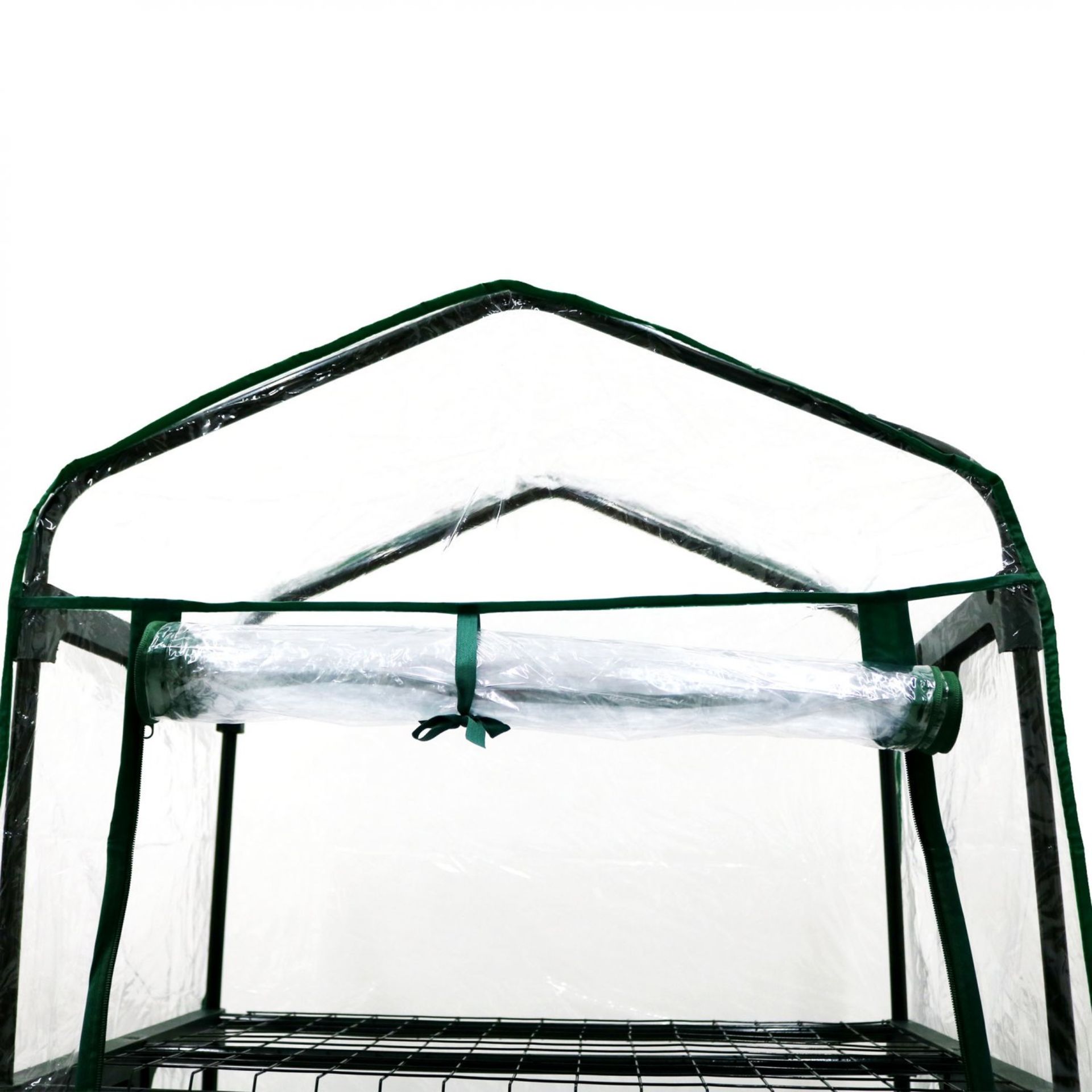 (D3) 4-Tier Mini Growhouse Garden Greenhouse Steel Frame & PVC Cover 4 Tiers Of Growing Easy... - Image 2 of 3