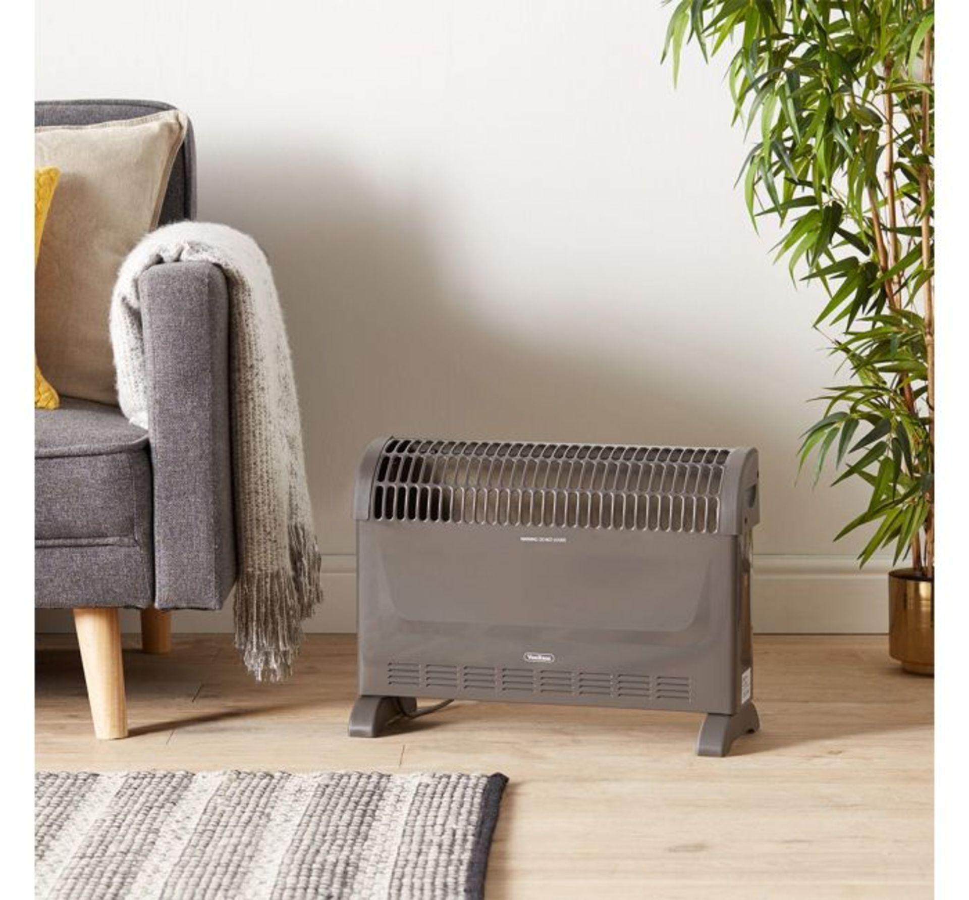 (AP188) 2000W Convector Heater Choose from 3 heat settings – 750W/1250W/2000W – low, mediu...