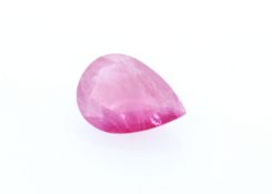 Loose Pear Shape Burmese Ruby 1.16 Carats
