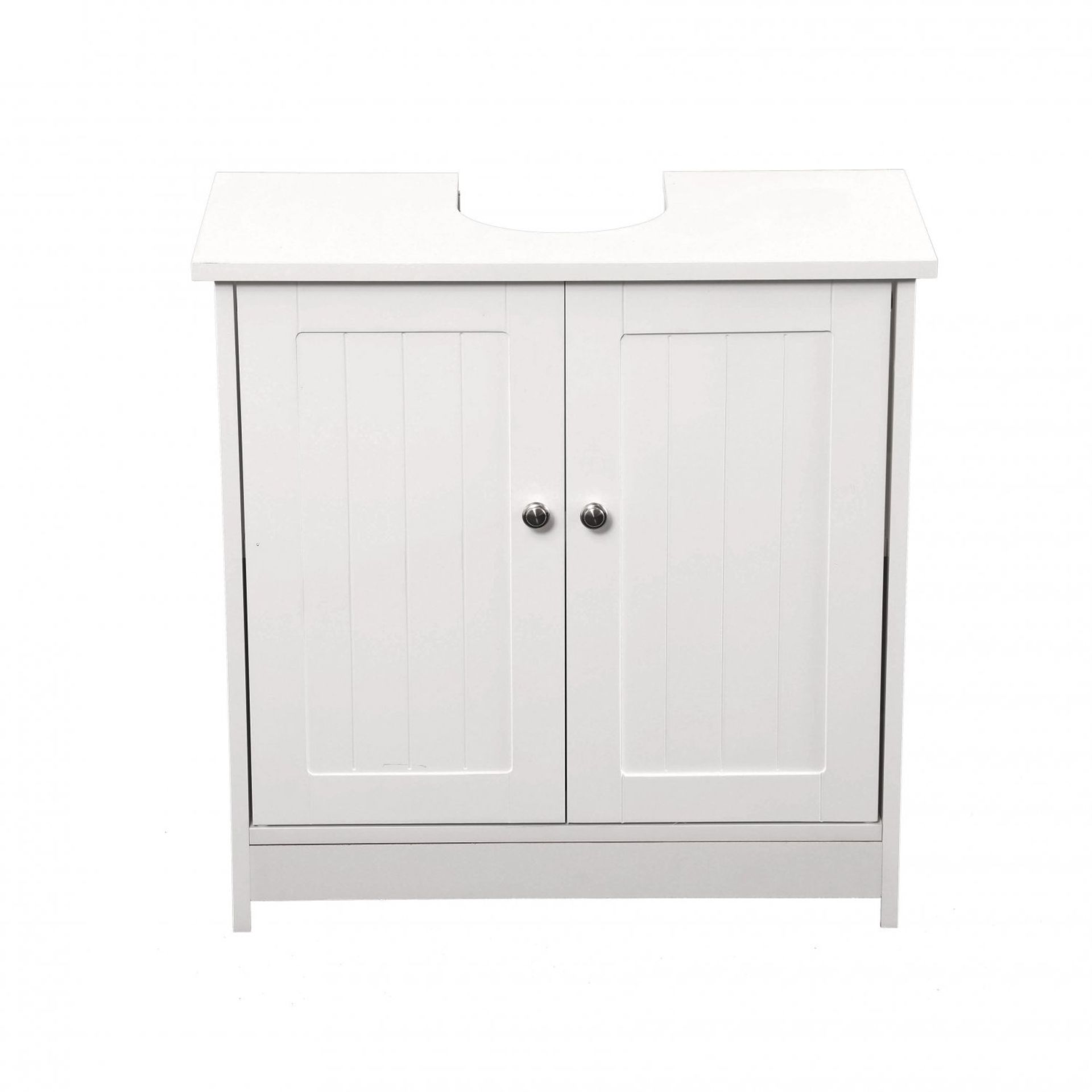 (RL45) White Under Sink Double Door Bathroom Cabinet Storage Add extra storage in your bath... - Image 2 of 2