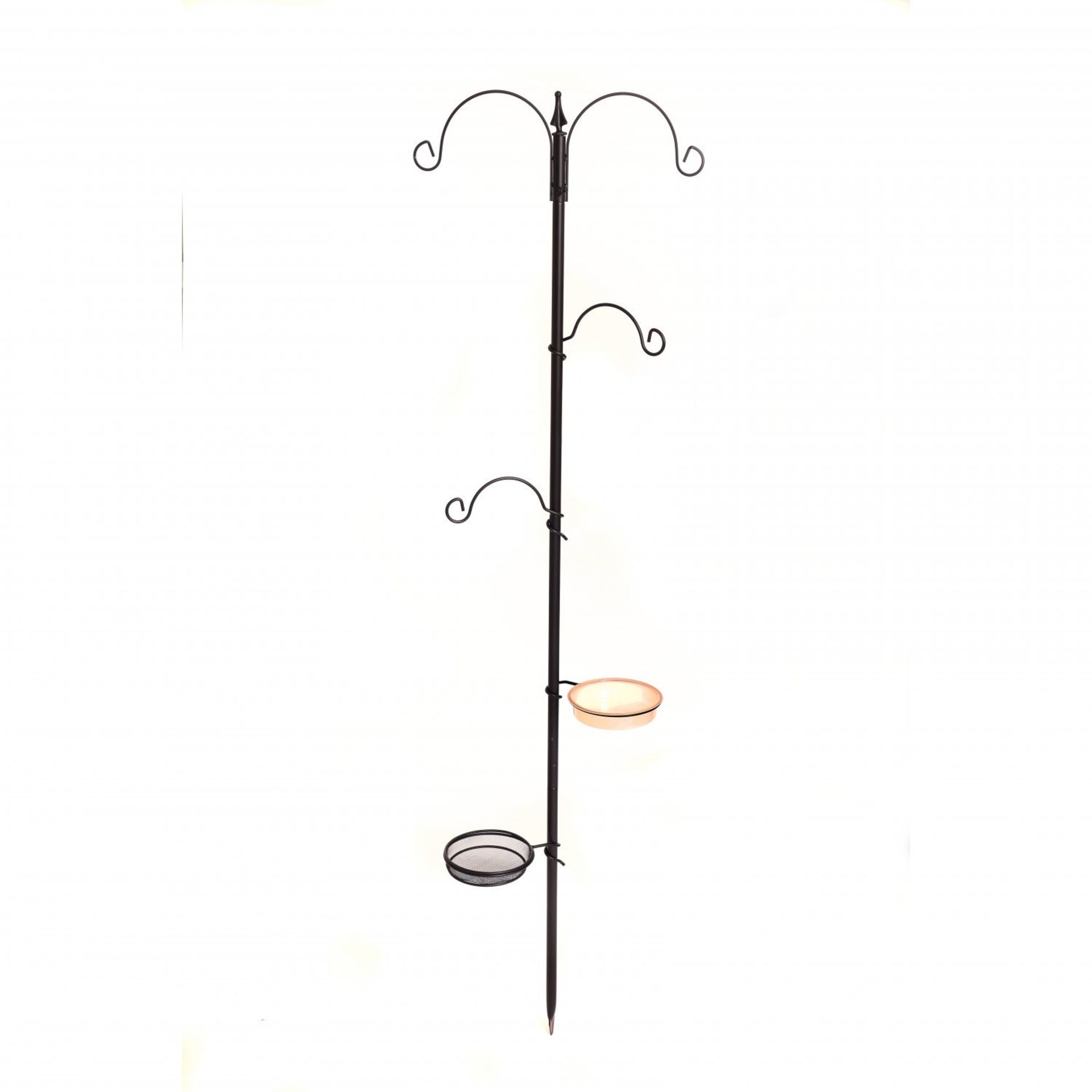 (EE537) Wild Bird Decorative Feeding Station with Feeder Tray & Bath 4 Hooks to Hang Feeders (... - Image 2 of 3
