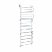 (RL102) White 72 Shoe Door Hanging Shelf Shoe Rack Storage Organiser​ The 36 Pair O...