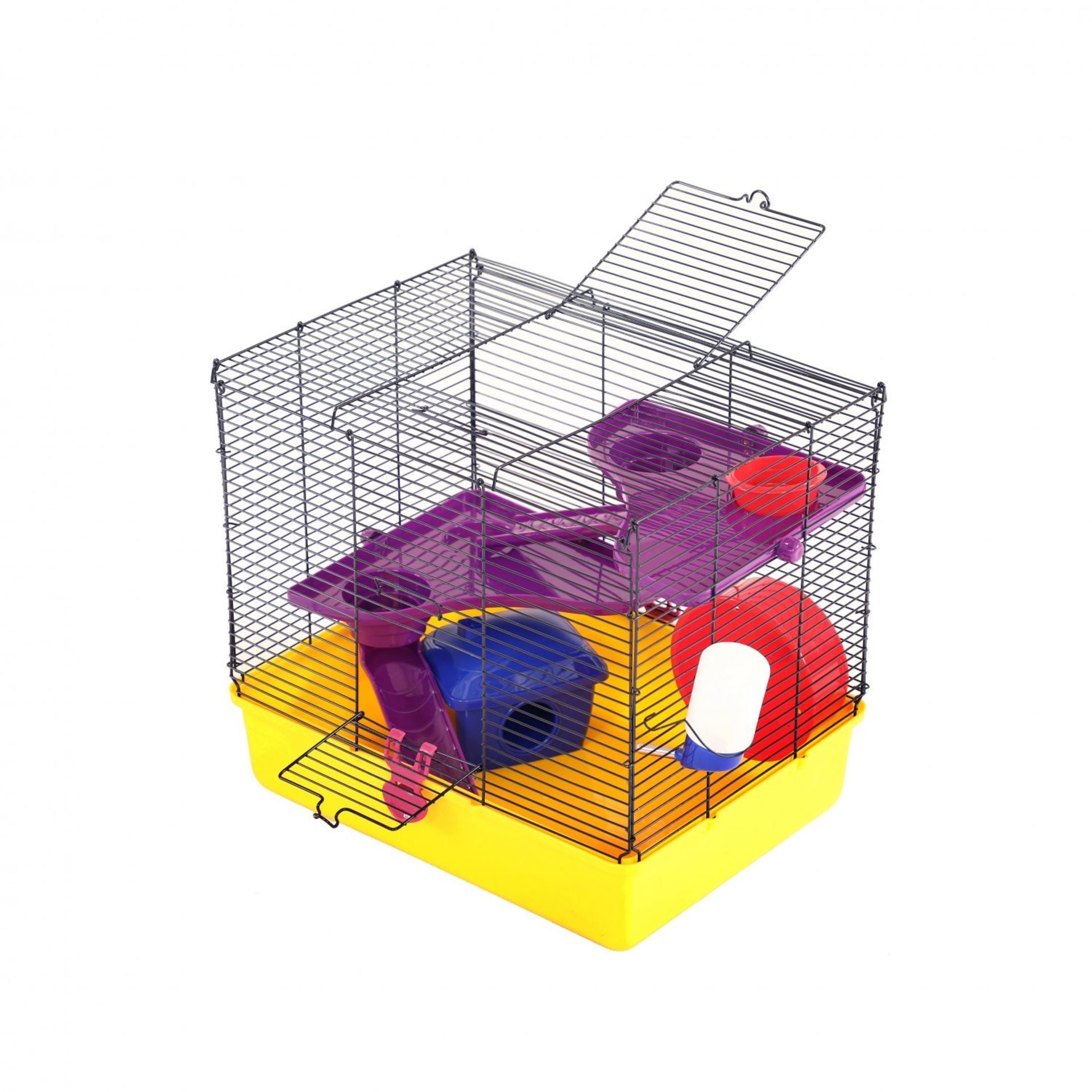 (KK227) Hamster Mouse Small Animal Indoor Cage with Accessories Keep your small pet entertai... - Image 2 of 2