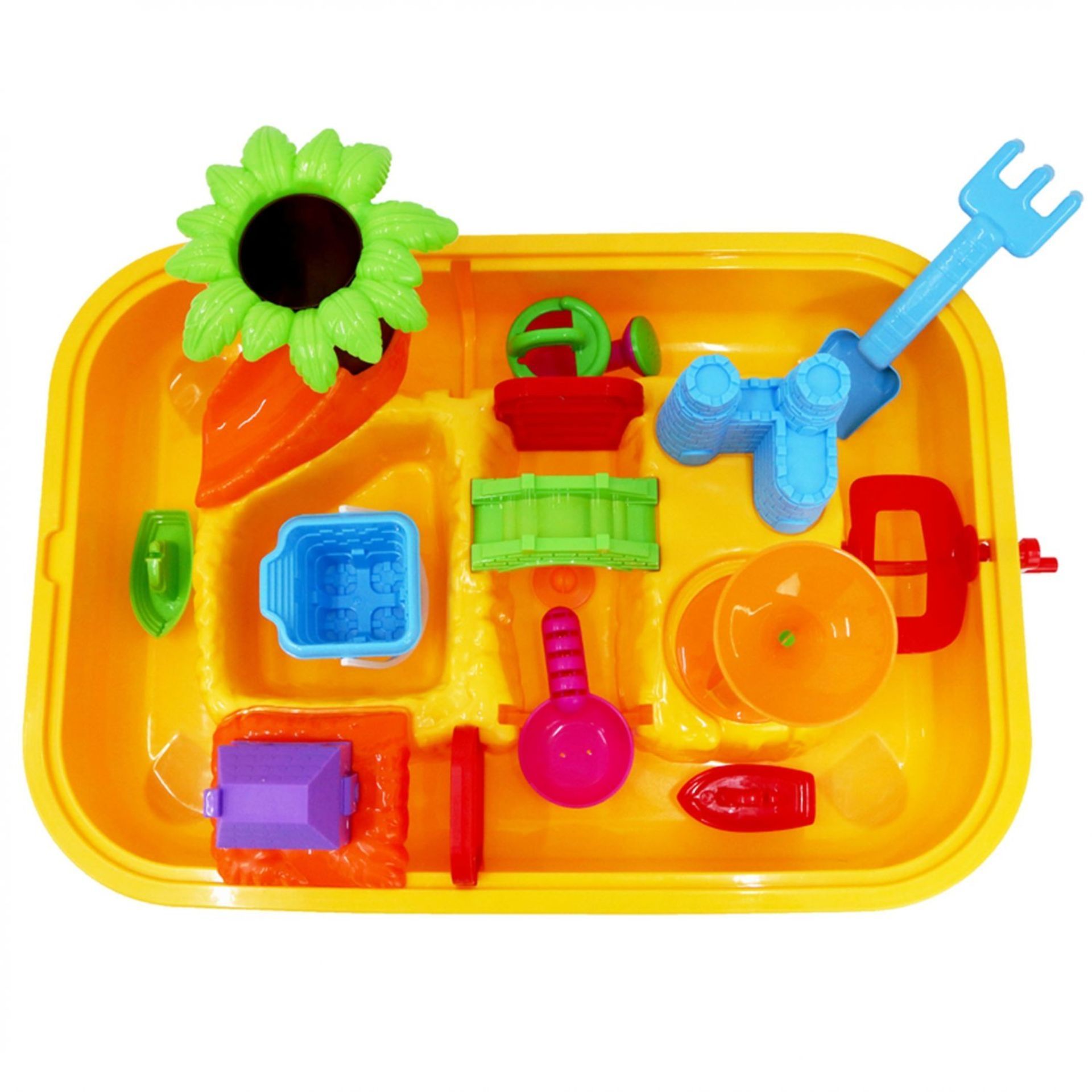 (RU92) Toddlers Kids Childrens Sand Water Table Toy With Accessories Bring the beach home with ... - Image 2 of 2