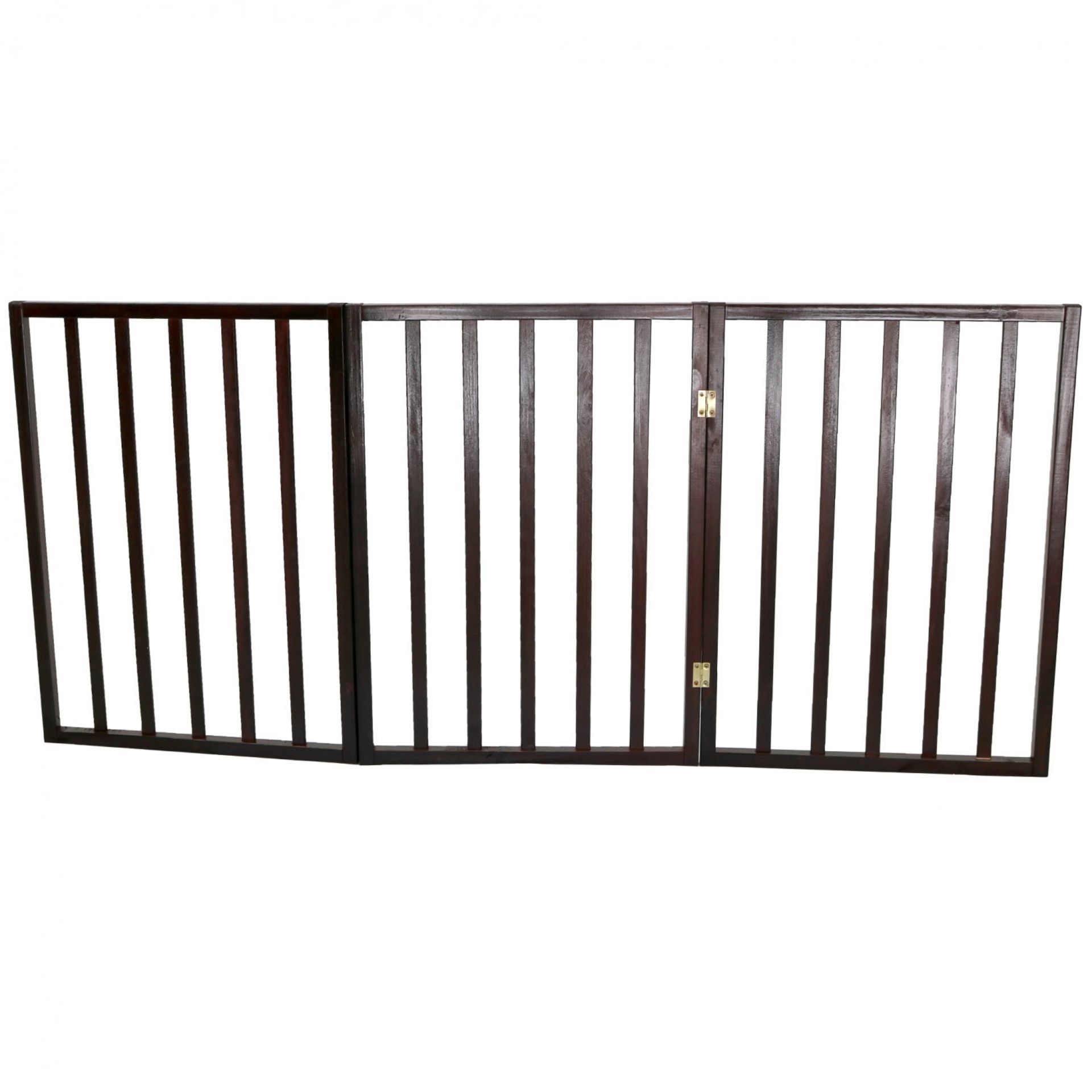 (RL31) Dog Safety Folding Wooden Pet Gate Portable Indoor Barrier Keep your dog from tread... - Image 2 of 2