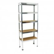 (RL115) 500kg Heavy Duty 5 Tier Metal Storage Garage Shelving Racking The 5 tier racking is ...