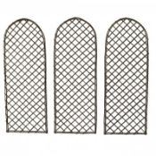 (KK183) Set of 3 Willow Trellis Fencing Panel Screen Climbing Trellises The trellises are ...