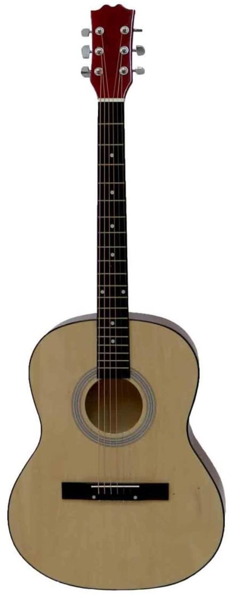 (PP4) 39" Full Size 4/4 6 String Steel Strung Acoustic Guitar Sunset Gold Gloss Varnish Finish... - Image 2 of 2