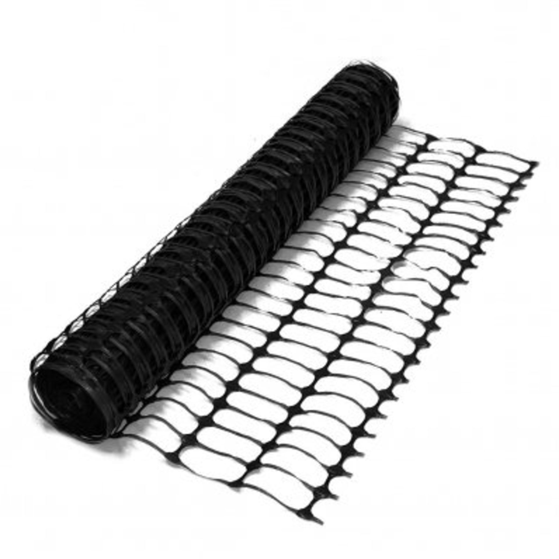 (RL24) 1 x Heavy Duty Black Safety Barrier Mesh Fencing 1mtr x 25mtr One roll of heavy d...