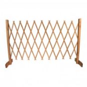 (RL127) Arched Expanding Freestanding Wooden Trellis Fence Garden Screen Add some style to...