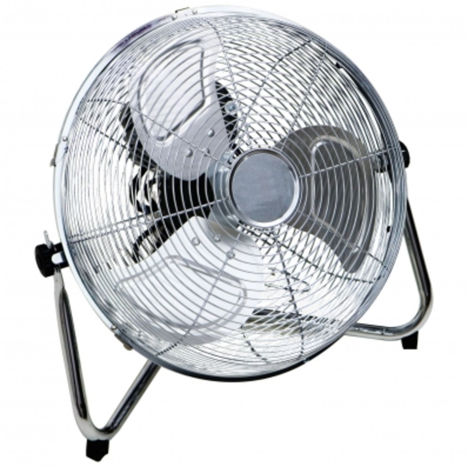 (RL122) 14" Inch Chrome 3 Speed Floor Standing Gym Fan Hydroponic Stay cool this year with t...