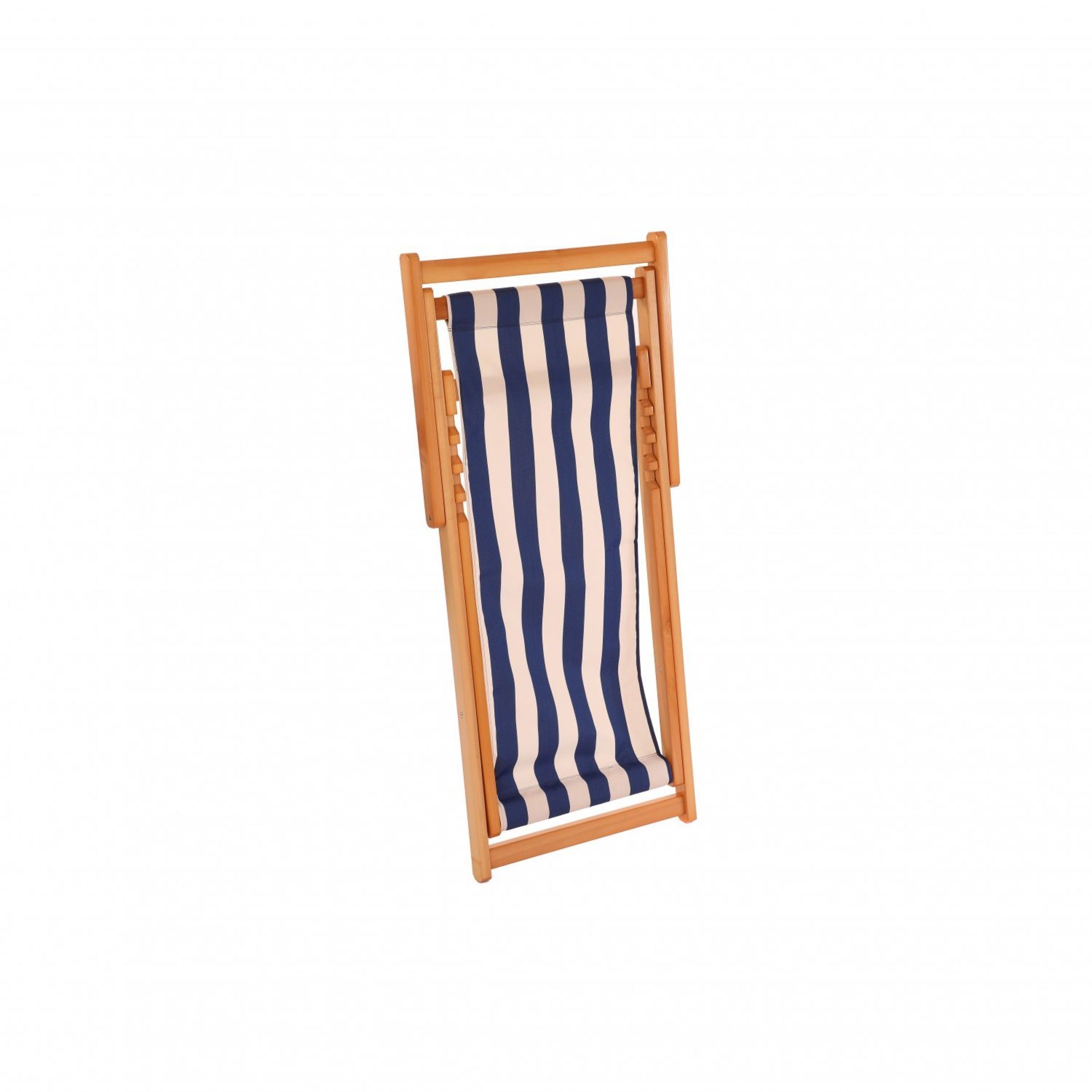 (TD162) Folding Hardwood Garden or Beach Deck Chair Deckchair Relax this summer with our foldin... - Image 2 of 2