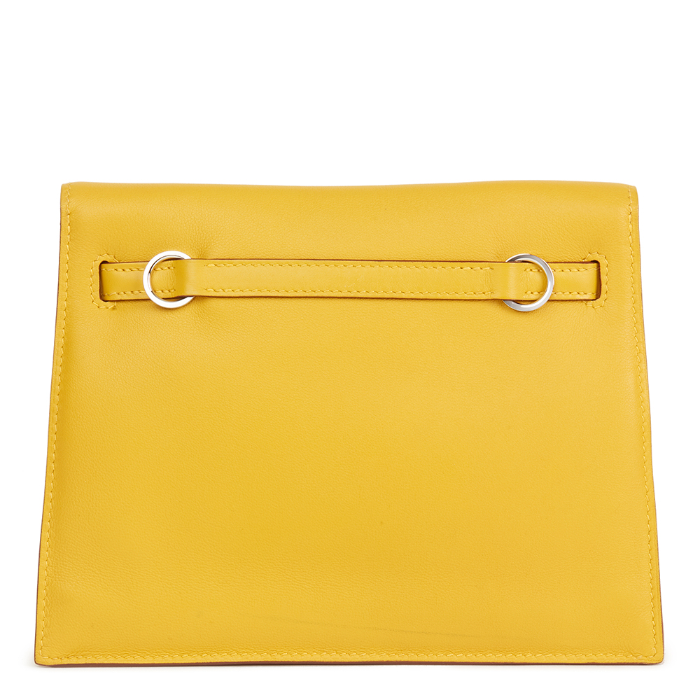 Hermès Jaune D'or Swift Leather Kelly Danse - Image 10 of 12