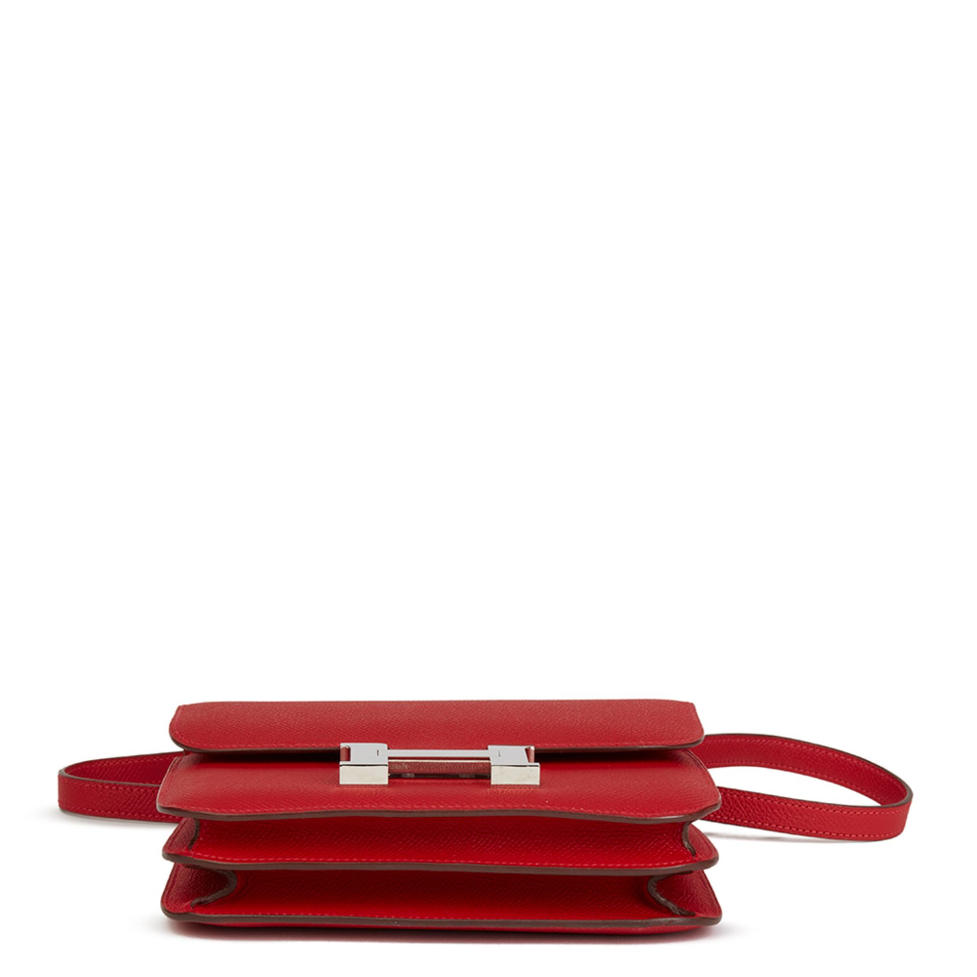 Hermès Rouge Casaque Epsom Leather Constance 18 - Image 9 of 12