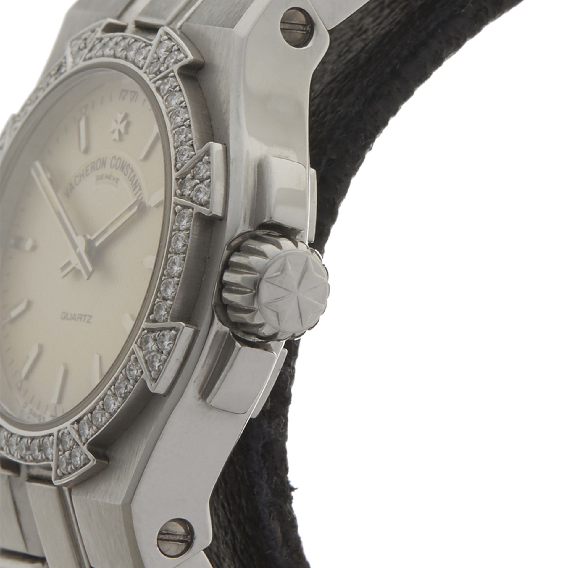 Vacheron Constantin Overseas 16550/423A-8492 Ladies Stainless Steel Diamond Watch - Image 8 of 9