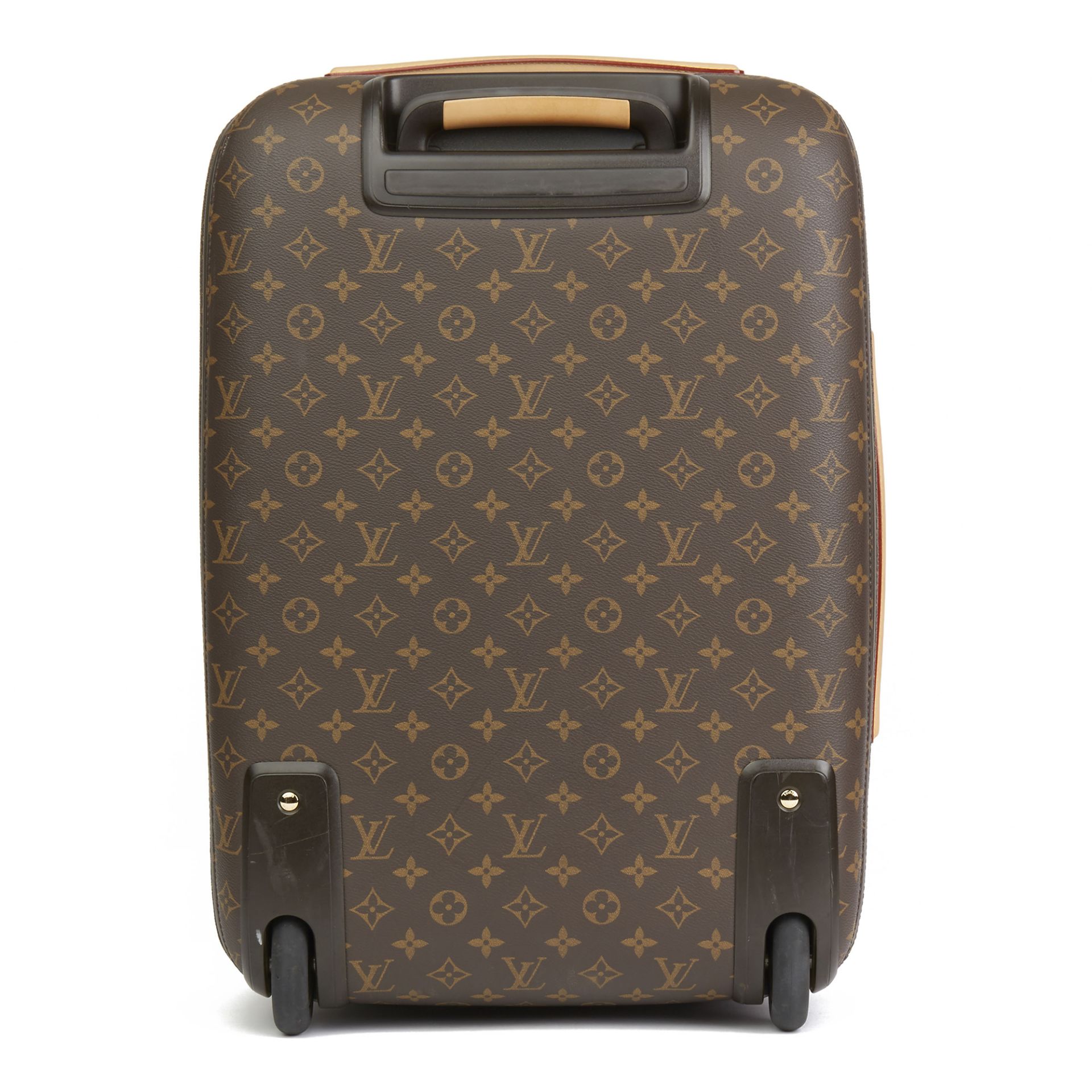 Louis Vuitton Brown Monogram Sugar Pink Poppy Jungle Coated Canvas Pégase Légère 55 - Image 12 of 14