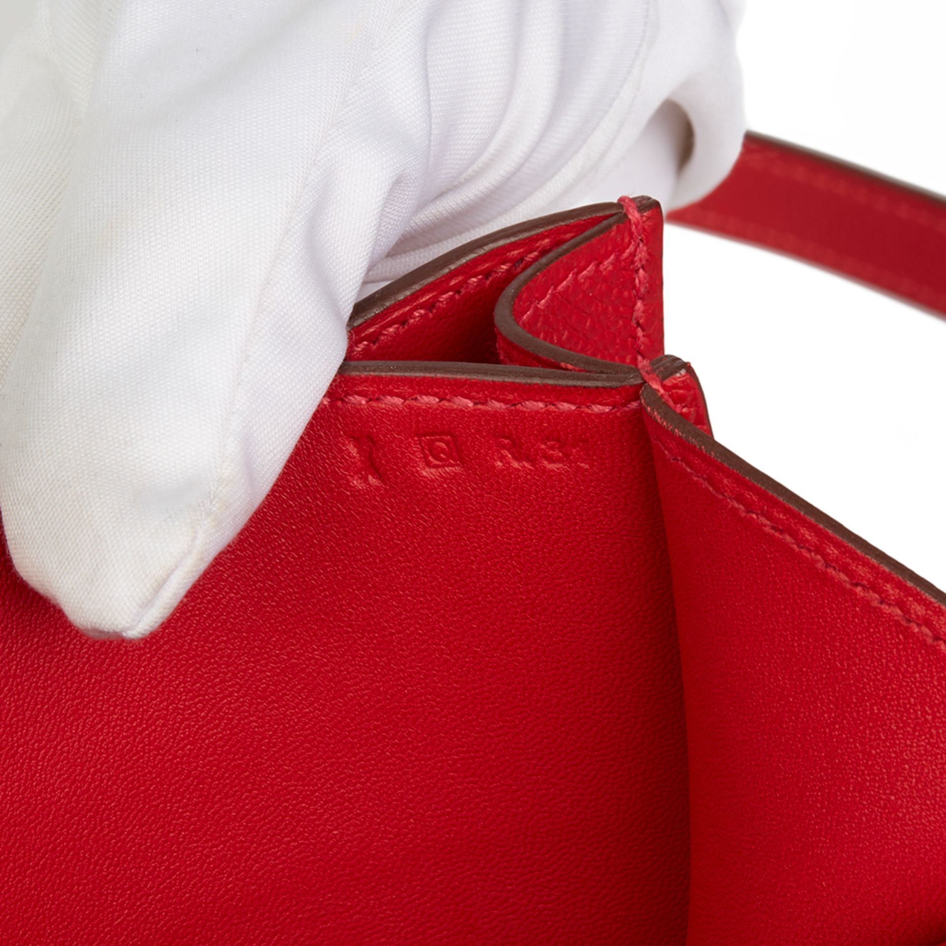 Hermès Rouge Casaque Epsom Leather Constance 18 - Image 5 of 12