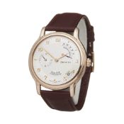 Zenith Elite  30.0240.655 Men Rose Gold Reserve De Marche Watch