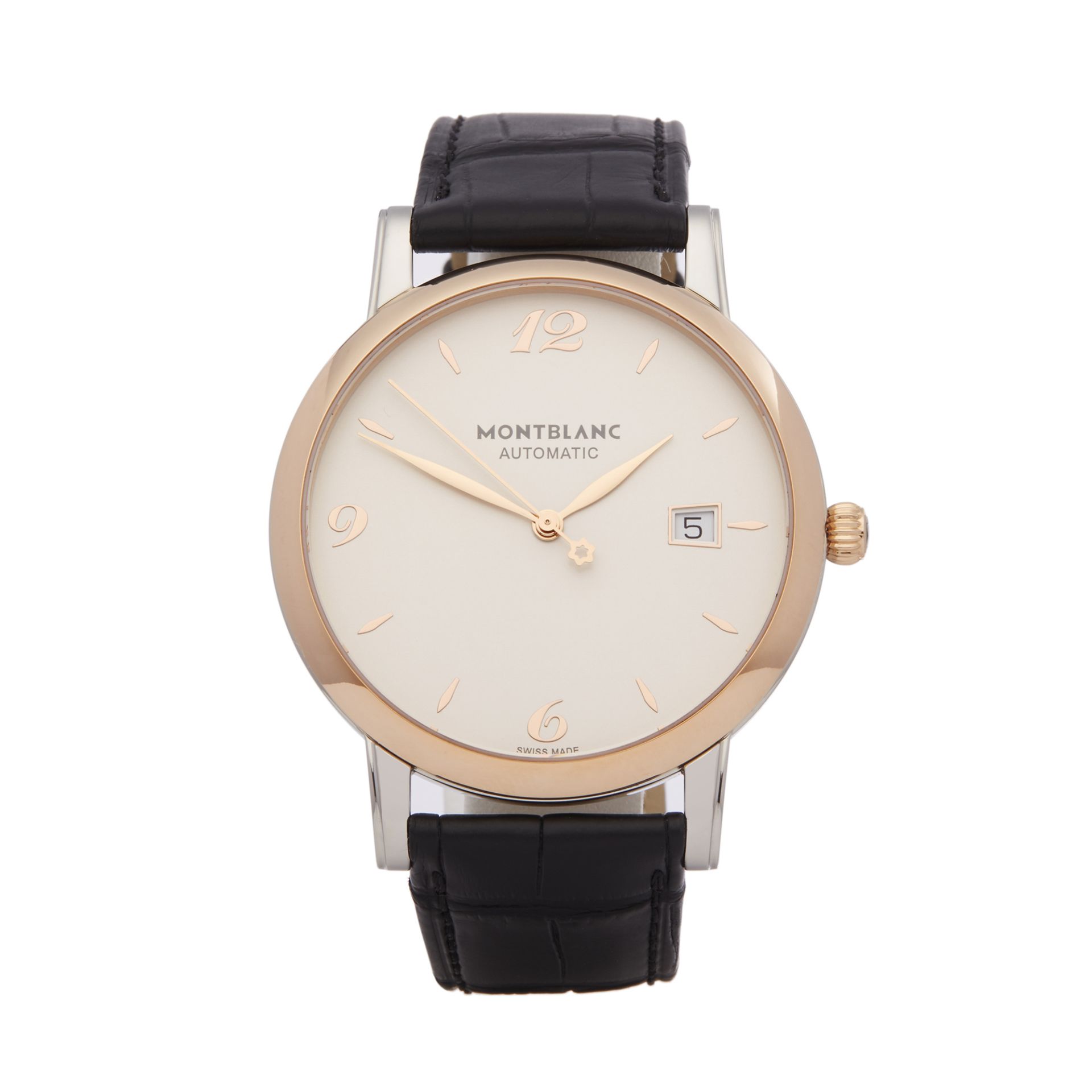 Montblanc Star  112145 Men Stainless Steel & Rose Gold Classique Watch - Image 8 of 8