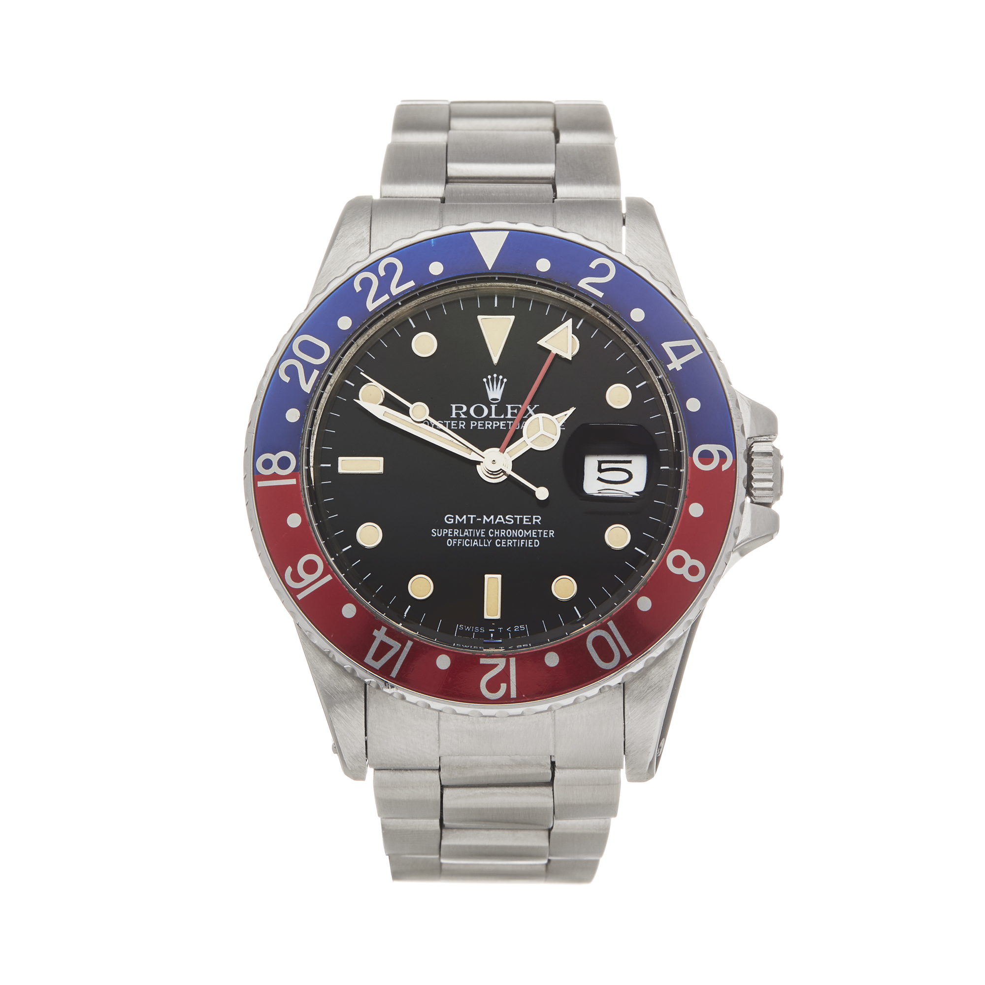 Rolex GMT-Master  16750 Men Stainless Steel Pepsi Tritium Patina Watch - Image 14 of 14