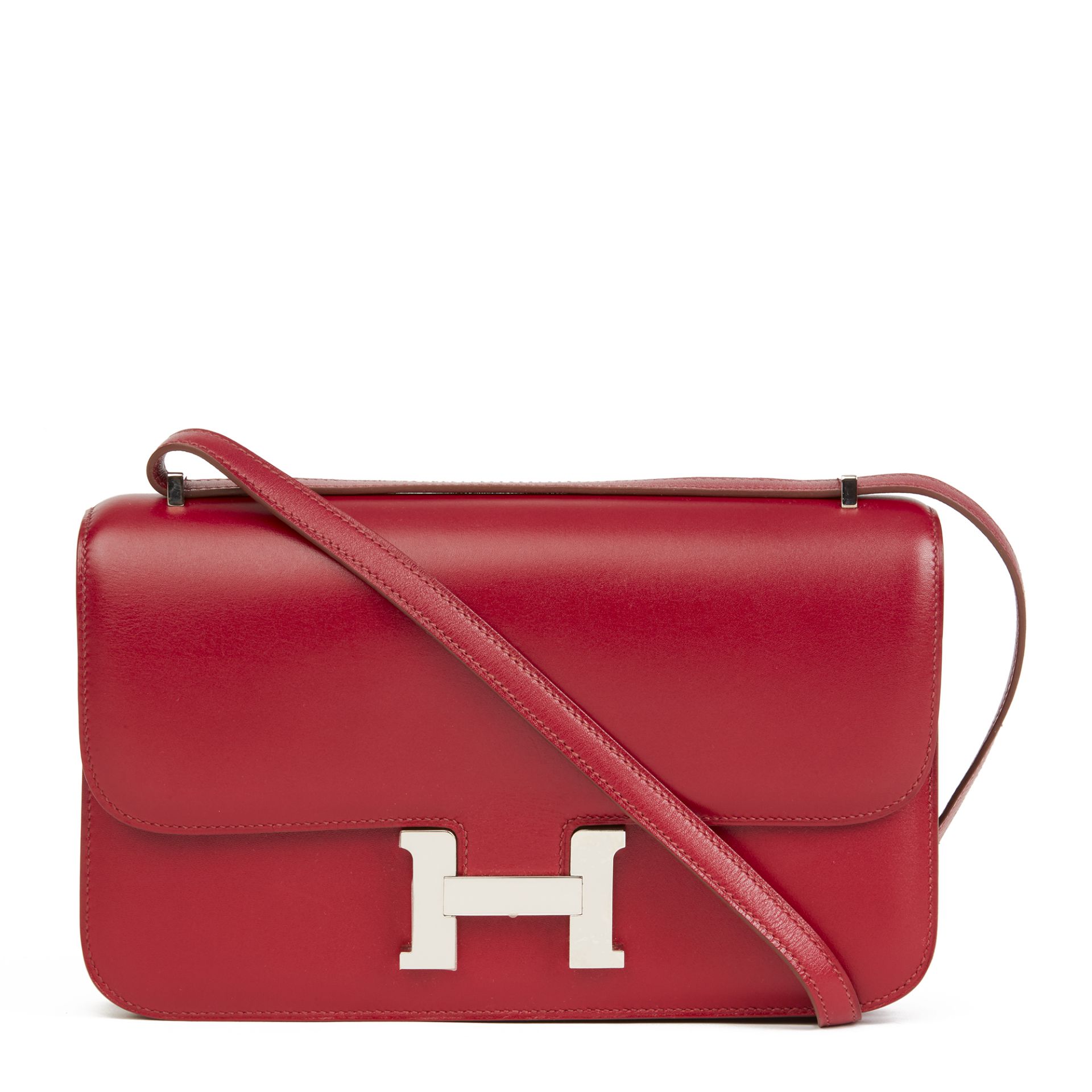 Hermès Rubis Tadelakt Leather Constance Elan