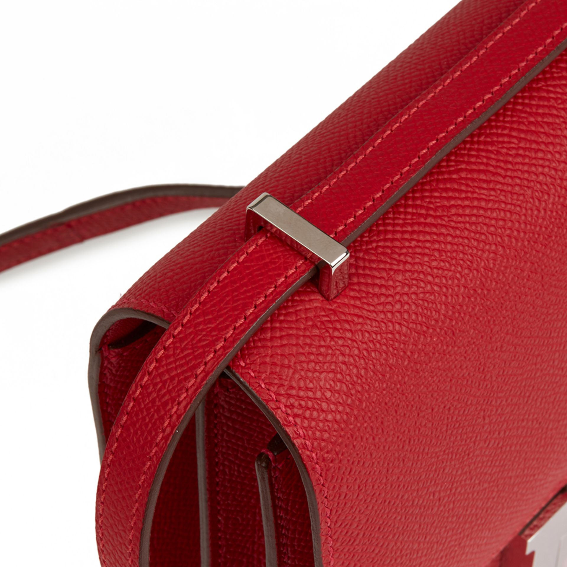 Hermès Rouge Casaque Epsom Leather Constance 18 - Image 7 of 12
