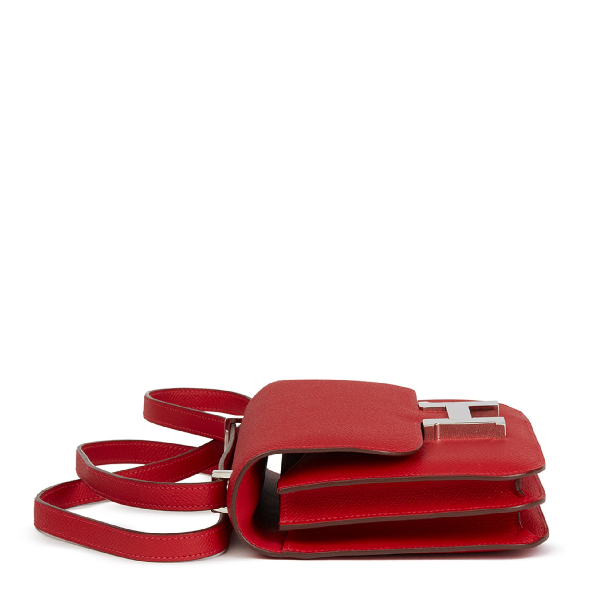 Hermès Rouge Casaque Epsom Leather Constance 18 - Image 11 of 12