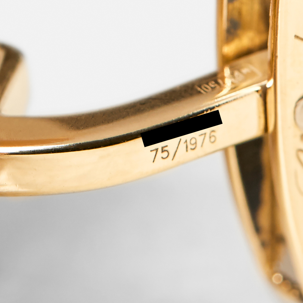 Chopard 18k Yellow Gold Happy Diamonds Cufflinks - Image 3 of 7