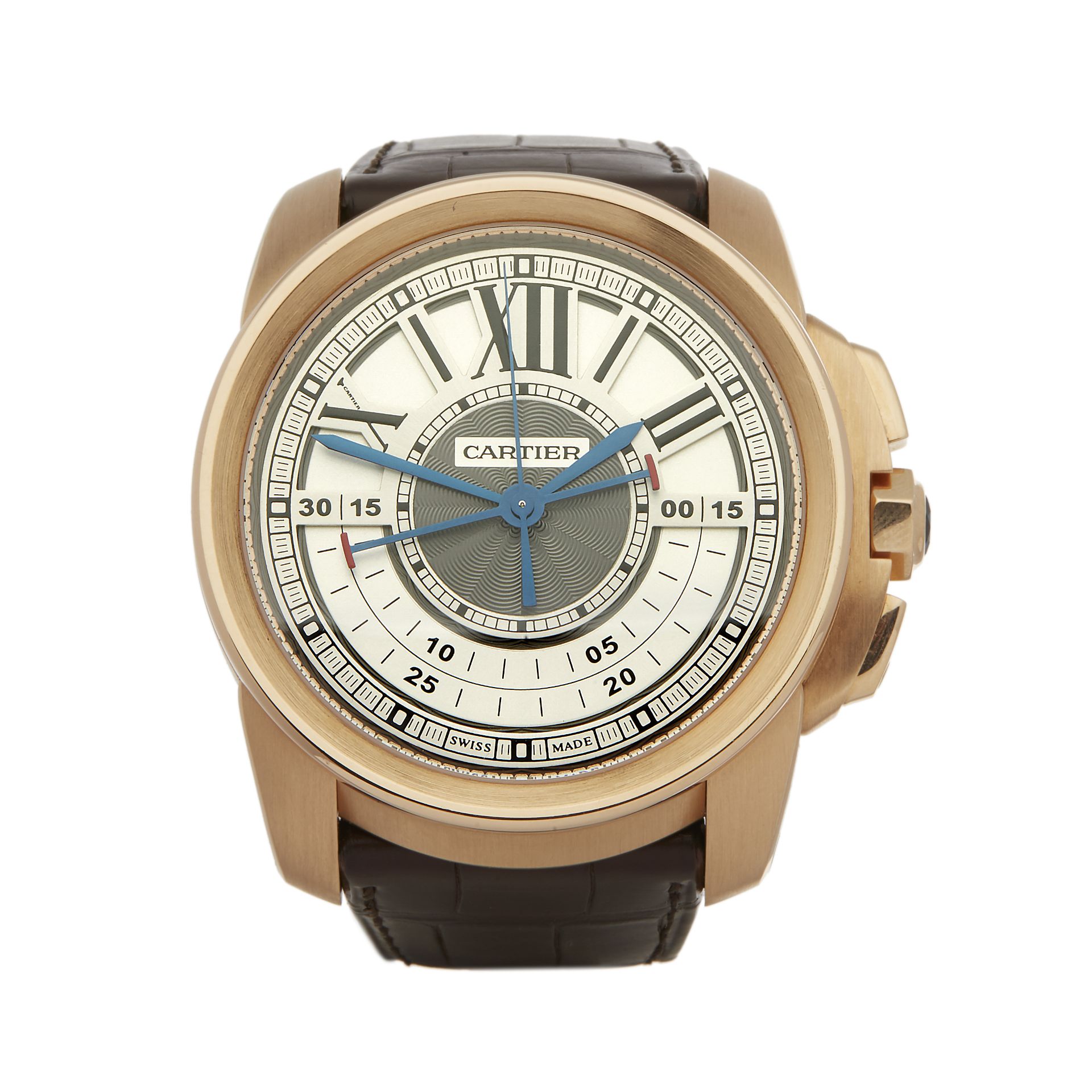 Cartier Calibre  W7100004 or 3242 Men Rose Gold Central Chronograph Watch - Image 6 of 6