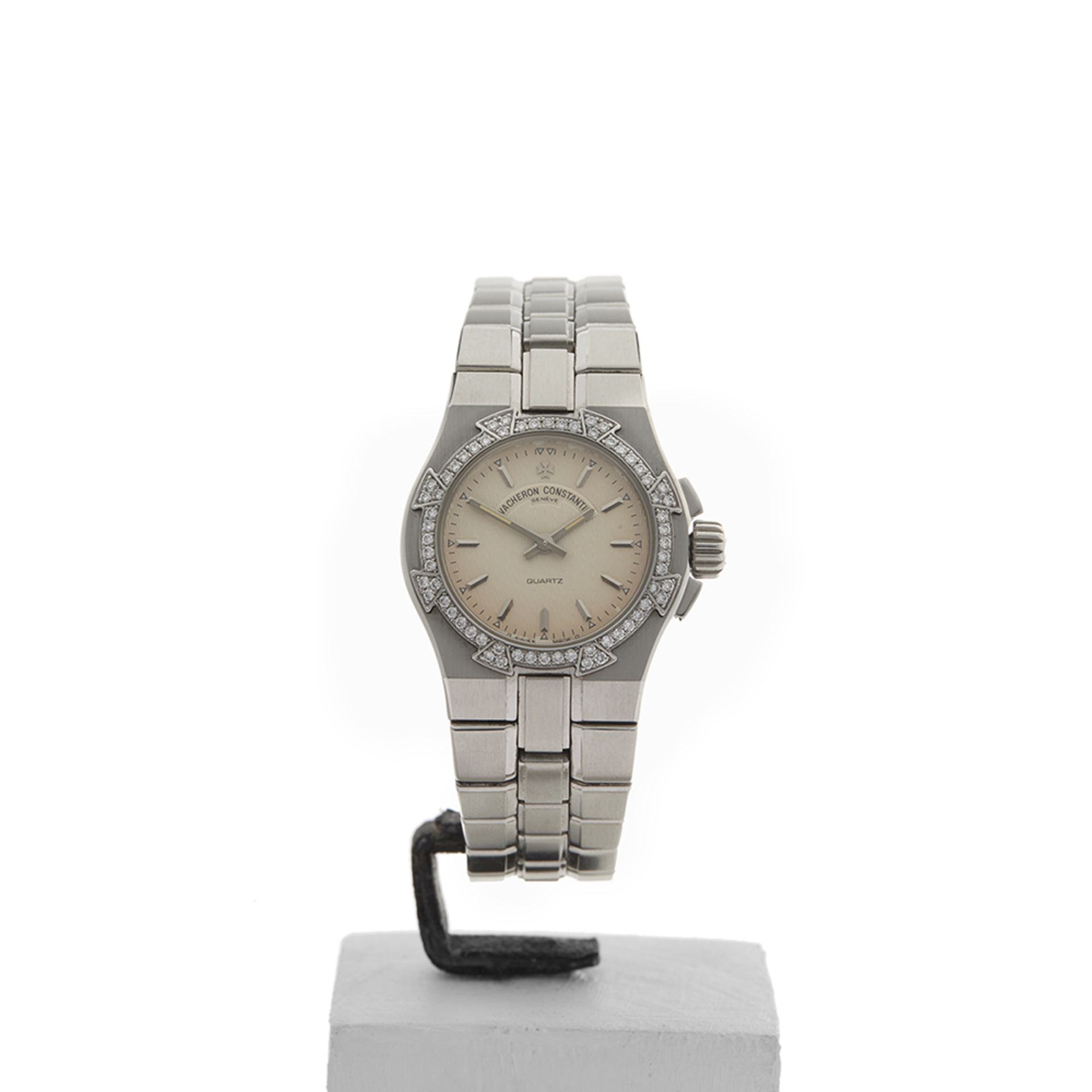 Vacheron Constantin Overseas 16550/423A-8492 Ladies Stainless Steel Diamond Watch - Image 9 of 9