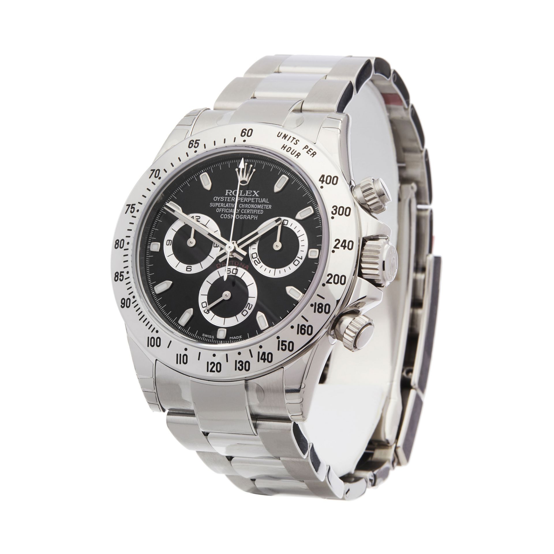 Rolex Daytona  116520 Men Stainless Steel Chronograph Stickered NOS Watch