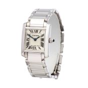 Cartier Tank Francaise W50012S3 or 2403 Ladies White Gold  Watch