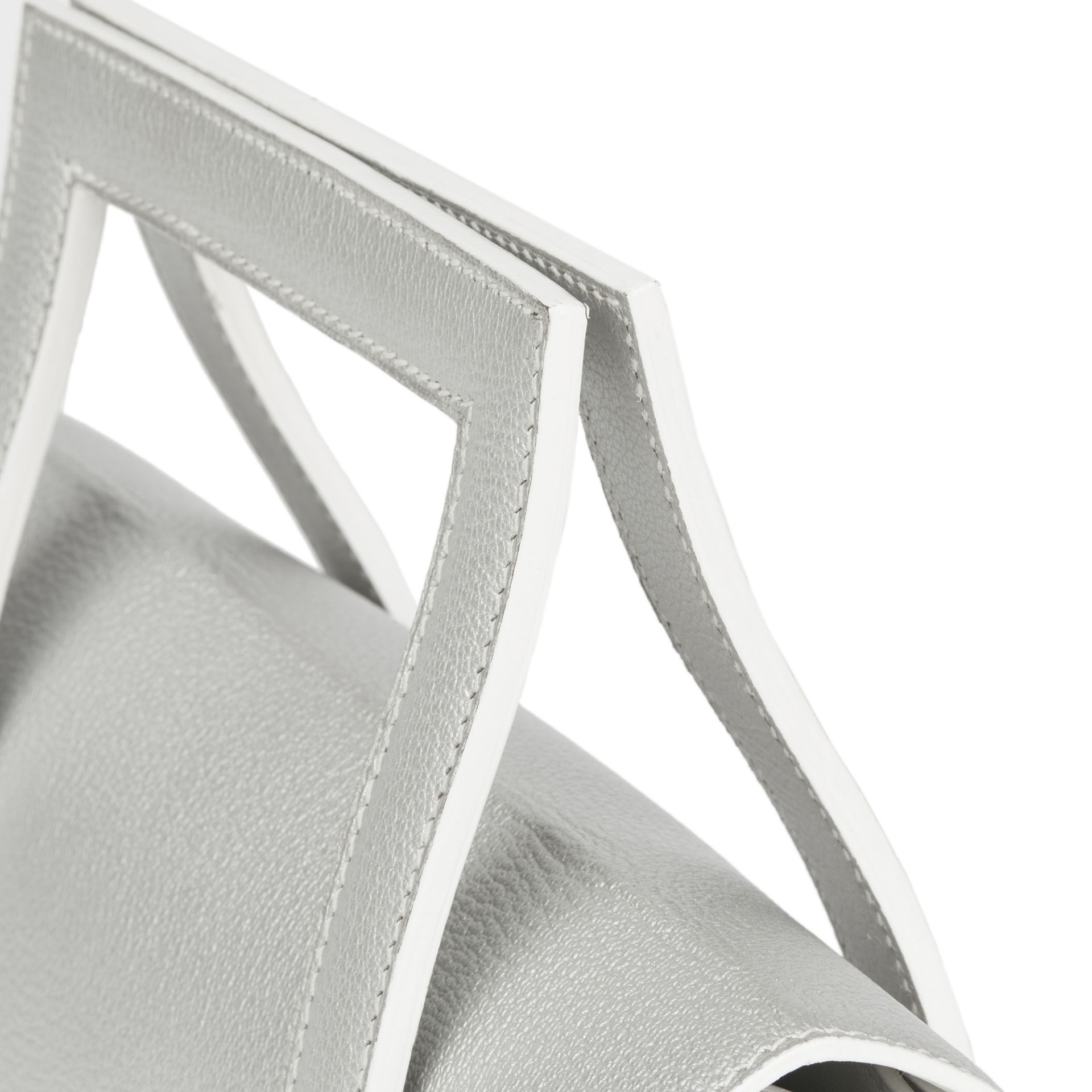 Hermès Silver Metallic Chevre Leather 365 Pm - Image 7 of 12
